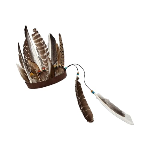 JISADER Feder-Kopfschmuck, Foto-Requisiten, Häuptling-Indianer-Hut, Dekoration, Stirnband, Kopfbedeckung für Tanz, Show, Kostüm, Maskerade, Karneval, Stil c JISADER Feder-Kopfschmuck, Foto-Requisiten, Häuptling-Indianer-Hut, Dekoration, Stirnband, Kopfbedeckung für Tanz, Show, Kostüm, Maskerade, Karneval, Stil c von JISADER