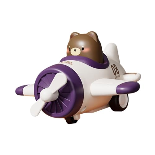 JISADER Flugzeugspielzeug mit Reibungswirkung, Kinderschubmechanismus, Weiß von JISADER