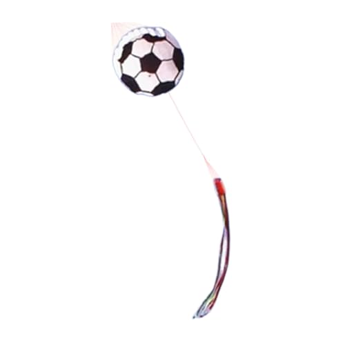JISADER Fußball -Kite -Freizeit -Sportspiel 1,5 m mit langem Schwanzspielzeuggigant für Rasen Kinder Anfänger Reisethof, Weiß JISADER Fußball -Kite -Freizeit -Sportspiel 1,5 m mit langem Schwanzspielzeuggigant für Rasen Kinder Anfänger Reisethof, Weiß von JISADER