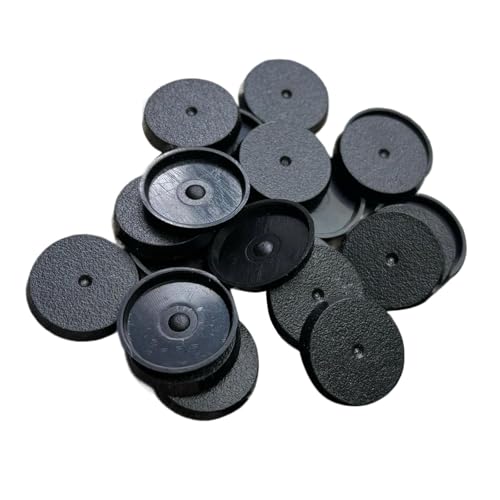 JISADER Gaming-Miniaturen-Basen, Spielfiguren-Display, 25 mm, Zubehör, Schwarze Aufbewahrung, Tischspiele, Schaufenster, Puppen, Wargame-Modell-Basen, 20 Stück JISADER Gaming-Miniaturen-Basen, Spielfiguren-Display, 25 mm, Zubehör, Schwarze Aufbewahrung, Tischspiele, Schaufenster, Puppen, Wargame-Modell-Basen, 20 Stück von JISADER