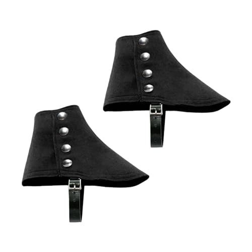 JISADER Gangster-Gamaschen, Herren-Gamaschen, 20er-Jahre-Gamaschen, für Erwachsene, 1920er-Jahre-Schuhüberzüge, Druckknopf-Gamaschen, Schwarz JISADER Gangster-Gamaschen, Herren-Gamaschen, 20er-Jahre-Gamaschen, für Erwachsene, 1920er-Jahre-Schuhüberzüge, Druckknopf-Gamaschen, Schwarz von JISADER