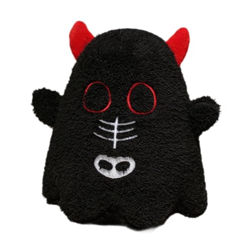 JISADER Halloween Plüschtier Halloween Dekorationen Süßes Plüschtier Stofftier für Jungen Mädchen, Teufel von JISADER