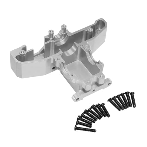 JISADER Heck unter Getriebeabdeckung RC -Auto -Upgrade Ersatzteil RC -Autozubehör RC -Auto 1/14 Modifikation 1:14 RC -Auto Heckgetriebe Getriebeabdeckung, Argent von JISADER