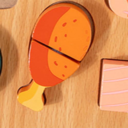 JISADER Hölzernes Lebensmittel Schneidpuzzle, Pädagogisches Lebensmittel Schneidespiel, Spielzeug für Kinder, Geburtstagsdekorationen, Geschenk, Fleisch JISADER Hölzernes Lebensmittel Schneidpuzzle, Pädagogisches Lebensmittel Schneidespiel, Spielzeug für Kinder, Geburtstagsdekorationen, Geschenk, Fleisch von JISADER