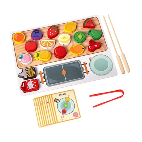 JISADER Hölzernes Spielspielzeug, Essen, Rollenspiel, Lernspielzeug für Kinder, Kindergeburtstagsgeschenk JISADER Hölzernes Spielspielzeug, Essen, Rollenspiel, Lernspielzeug für Kinder, Kindergeburtstagsgeschenk von JISADER