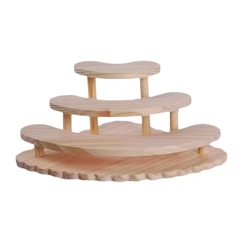 JISADER Holzanzeige Ständer Sammlerstücke Display Ständer 3 abgestufte dekorative Parfümhalter Makeup Organizer Rack für Doll Party Dessert JISADER Holzanzeige Ständer Sammlerstücke Display Ständer 3 abgestufte dekorative Parfümhalter Makeup Organizer Rack für Doll Party Dessert von JISADER
