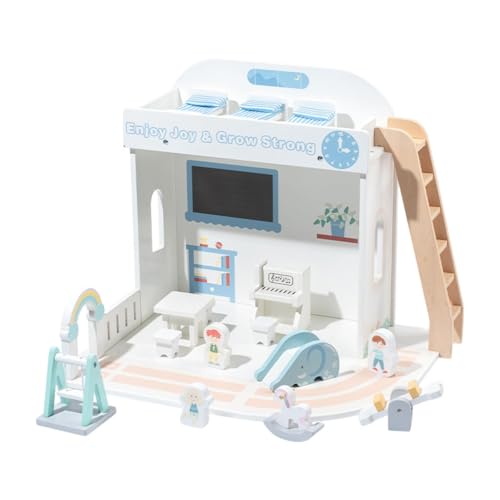 JISADER Holzpuppenhaus Bastelarbeiten mit Möbeln Und Zubehör für Kinder Als Geschenk für Kinder JISADER Holzpuppenhaus Bastelarbeiten mit Möbeln Und Zubehör für Kinder Als Geschenk für Kinder von JISADER