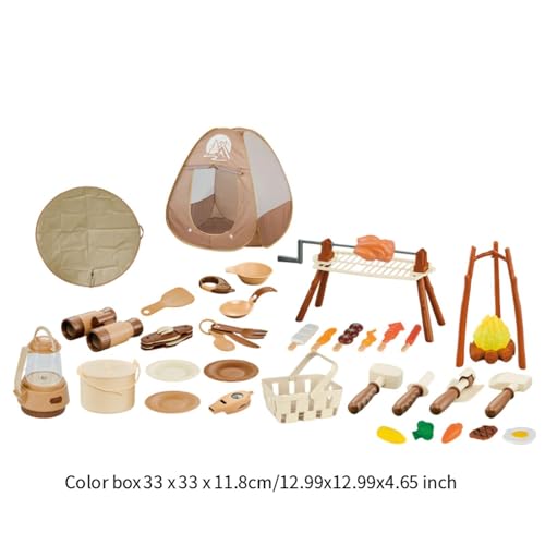JISADER Kinder Campingausrüstungsset mit Zelt, Spielzeug, Grillset für Kleinkinder, Jungen Und Mädchen, 43 Stück JISADER Kinder Campingausrüstungsset mit Zelt, Spielzeug, Grillset für Kleinkinder, Jungen Und Mädchen, 43 Stück von JISADER