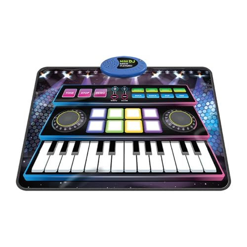 JISADER Kinder DJ Mixer Spielzeug Klavier Keyboard Matte Musical Matte DJ Controller für 1 2 3 4 5 6+ Jahr von JISADER