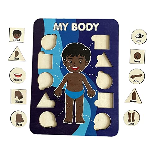 JISADER Körperpuzzle Aus Holz für Kinder, Spielzeug Zur Förderung Der Körperkenntnis, Stil b JISADER Körperpuzzle Aus Holz für Kinder, Spielzeug Zur Förderung Der Körperkenntnis, Stil b von JISADER