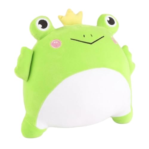 JISADER Krone Frosch Puppe Dekoration Ornament Geburtstag Geschenk Weiches Stofftier Spielzeug von JISADER