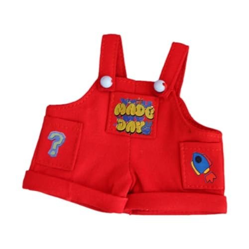JISADER Miniatur Puppenkleidung, Anzieh-Accessoires, Dekoration für Feiern, Roter Overall JISADER Miniatur Puppenkleidung, Anzieh-Accessoires, Dekoration für Feiern, Roter Overall von JISADER