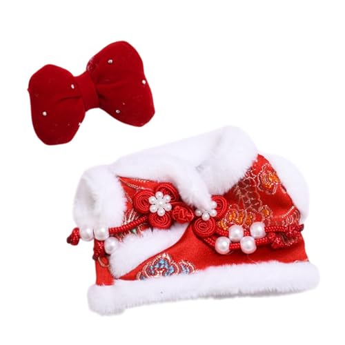 JISADER Miniatur Puppenkleidung Set, Tang-Anzug Kostüm für 6,69 Zoll Puppe, Rot JISADER Miniatur Puppenkleidung Set, Tang-Anzug Kostüm für 6,69 Zoll Puppe, Rot von JISADER