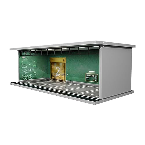 JISADER Modellauto-Vitrine im Maßstab 1:64 mit Licht, Garage für Spielzeugautos, Amerikanischer Stil JISADER Modellauto-Vitrine im Maßstab 1:64 mit Licht, Garage für Spielzeugautos, Amerikanischer Stil von JISADER