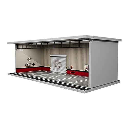 JISADER Modellauto-Vitrine im Maßstab 1:64 mit Licht, Garage für Spielzeugautos, Modifikationsshop von JISADER
