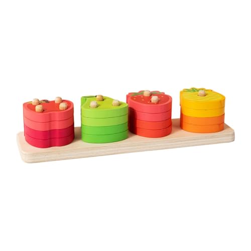 JISADER Obst Sortierung Stapeln Spielzeug Form Farbe Anerkennung Blöcke Form Sorter für JISADER Obst Sortierung Stapeln Spielzeug Form Farbe Anerkennung Blöcke Form Sorter für von JISADER