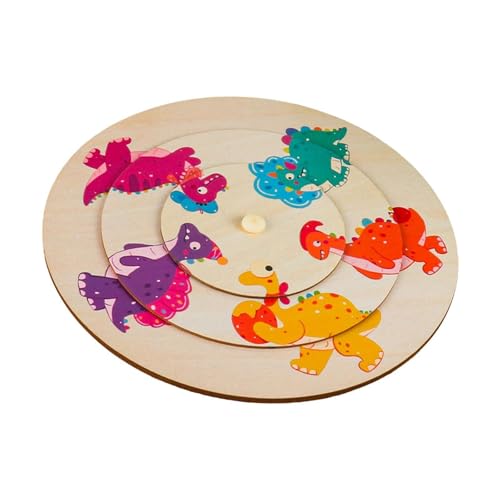JISADER Pädagogische Hölzerne Rätsel Als Geburtstagsgeschenk, Spielzeug für Fähigkeiten für Kinder, Dinosaurier JISADER Pädagogische Hölzerne Rätsel Als Geburtstagsgeschenk, Spielzeug für Fähigkeiten für Kinder, Dinosaurier von JISADER