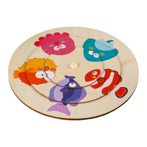 JISADER Pädagogische Hölzerne Rätsel Als Geburtstagsgeschenk, Spielzeug für Fähigkeiten für Kinder, Meerestier JISADER Pädagogische Hölzerne Rätsel Als Geburtstagsgeschenk, Spielzeug für Fähigkeiten für Kinder, Meerestier von JISADER