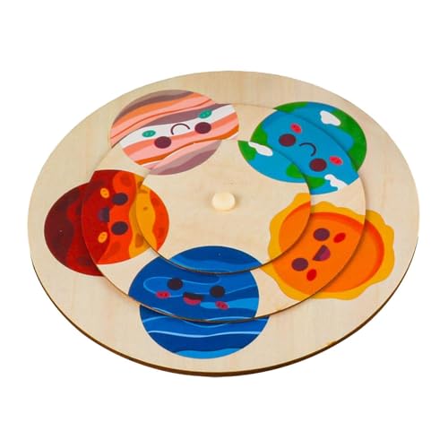 JISADER Pädagogische Hölzerne Rätsel Als Geburtstagsgeschenk, Spielzeug für Fähigkeiten für Kinder, Planeten JISADER Pädagogische Hölzerne Rätsel Als Geburtstagsgeschenk, Spielzeug für Fähigkeiten für Kinder, Planeten von JISADER