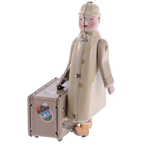 JISADER Passagier mit Koffer Modell Aufziehuhr Uhrwerk Zinn Spielzeug JISADER Passagier mit Koffer Modell Aufziehuhr Uhrwerk Zinn Spielzeug von JISADER