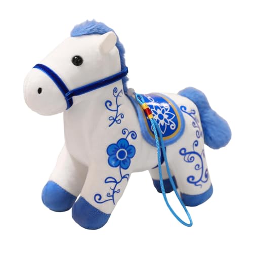 JISADER Pferd Stofftier Realistische Tiere Geschenk Komfort Sammelfigur Weiches Plüschtier, L von JISADER