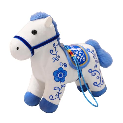 JISADER Pferd Stofftier Realistische Tiere Geschenk Komfort Sammelfigur Weiches Plüschtier, S von JISADER
