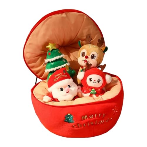 JISADER Plüschpuppe für Weihnachten, Stofftier für Kinder, Multi von JISADER