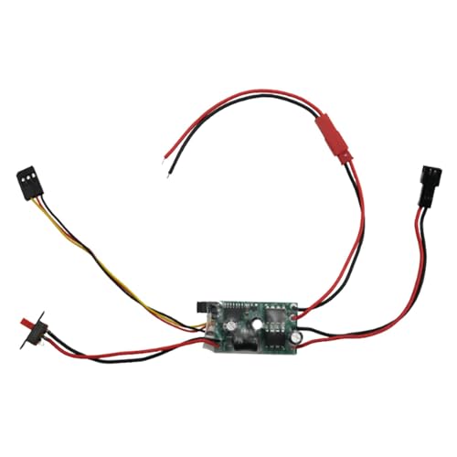 JISADER Professioneller Elektrischer Bürstenregler mit Bremse für 1/18 1/24 RC Autos, Upgrade Zubehör, 30a von JISADER