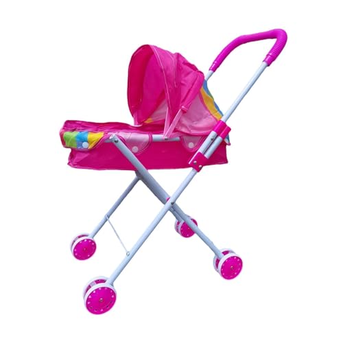 JISADER Puppen Mini Kinderwagen, Simulations Pushcart für Jungen Und Mädchen Im Alter von 0–2 Jahren von JISADER