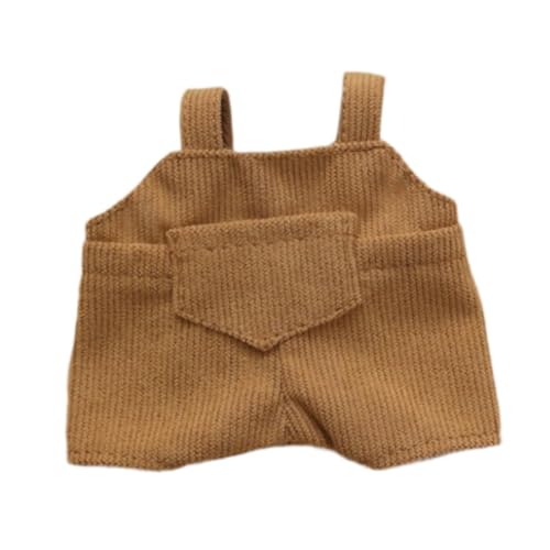 JISADER Puppen Outfits mit Hosenträgern für 17 cm Große Figuren, Ankleidezubehör für Besondere Anlässe, Braun JISADER Puppen Outfits mit Hosenträgern für 17 cm Große Figuren, Ankleidezubehör für Besondere Anlässe, Braun von JISADER