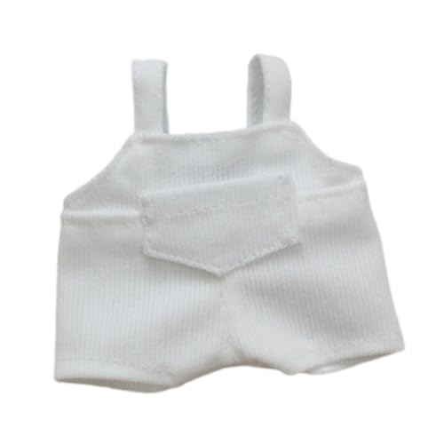 JISADER Puppen Outfits mit Hosenträgern für 17 cm Große Figuren, Ankleidezubehör für Besondere Anlässe, Weiß JISADER Puppen Outfits mit Hosenträgern für 17 cm Große Figuren, Ankleidezubehör für Besondere Anlässe, Weiß von JISADER