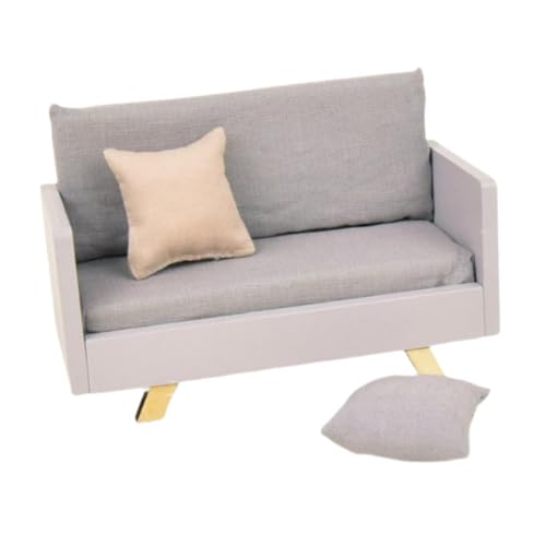 JISADER Puppenhaus Sofa Im Maßstab 1:12, DIY Dekoration für Lebensszene, Puppenhaus Dekoration JISADER Puppenhaus Sofa Im Maßstab 1:12, DIY Dekoration für Lebensszene, Puppenhaus Dekoration von JISADER