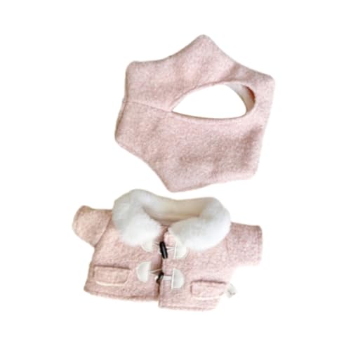 JISADER Puppenkleidung für 38 cm Puppen, Outfit mit Hut, Plüschfigurenmode, Rosa JISADER Puppenkleidung für 38 cm Puppen, Outfit mit Hut, Plüschfigurenmode, Rosa von JISADER