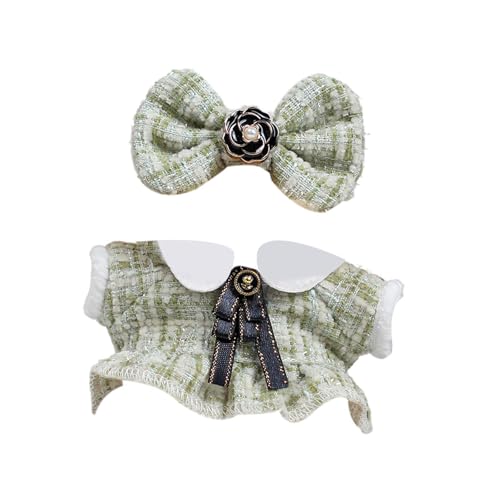 JISADER Puppenkleidung für 6,69 Zoll Puppen mit Haar Accessoires, Hellgrün von JISADER