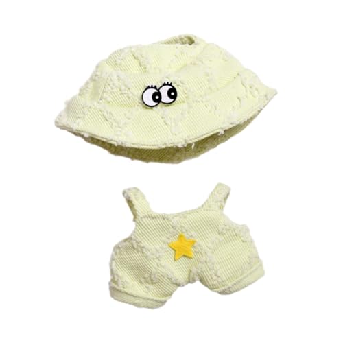 JISADER Puppenkleidung mit Kostümanzug Und Hut, Set für 15 cm Puppen Als Geschenkidee, GrÜn von JISADER