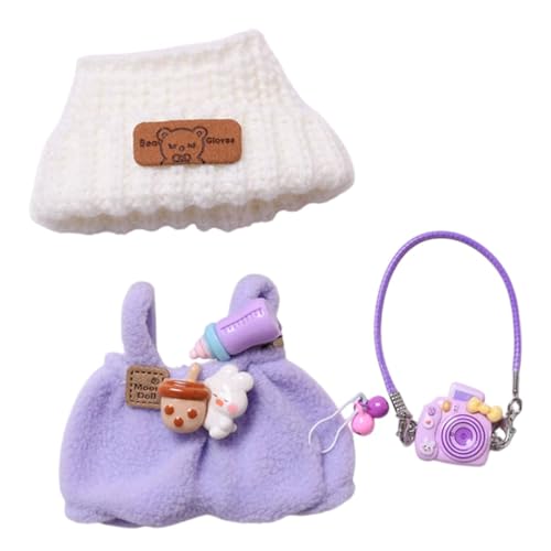 JISADER Puppenoverall, verkleiden, Fantasie, Geburtstagsgeschenke, Puppenkleidung, Puppenoutfits für 17 cm große Puppen, Hosen-Hut-Kamera JISADER Puppenoverall, verkleiden, Fantasie, Geburtstagsgeschenke, Puppenkleidung, Puppenoutfits für 17 cm große Puppen, Hosen-Hut-Kamera von JISADER
