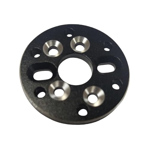 JISADER RC 380/28 bis 540/3650 Metall Motorhalterung, Robuste Motorhalterung, CNC Gefräste Ersatzteile, Robuster Ersatz, Schwarzes Silber von JISADER