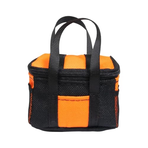 JISADER RC -Auto -Simulationsbeutel Hobby Modell Aufbewahrung Tasche Universal Accessoires für 1: 8 1:10 Crawler, Orangefarbene Handtasche von JISADER