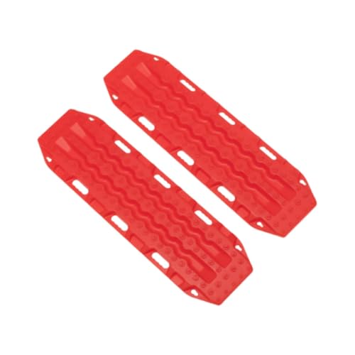 JISADER RC Car Board Sand Board Anti Skid Flat Ramp Easy Installation Ramped Ramples für RC Autos für Ersatzteile RC Crawler auf Einer Skala 1:10, Rot von JISADER