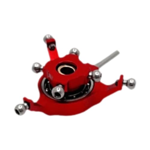 JISADER RC Helikopter Taumelscheiben Kreuzplatte, Begradigung, Einfach zu Installierender Mosed Ersatz für WLTOYS K170 K124 RC Starrflügelhubschrauber, Rot von JISADER