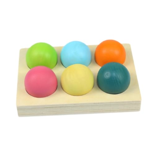 JISADER Regenbogenbälle Montessori Passendes Spielzeug 6 Bälle Frühpädagogisches Spielzeug Brettspiel JISADER Regenbogenbälle Montessori Passendes Spielzeug 6 Bälle Frühpädagogisches Spielzeug Brettspiel von JISADER