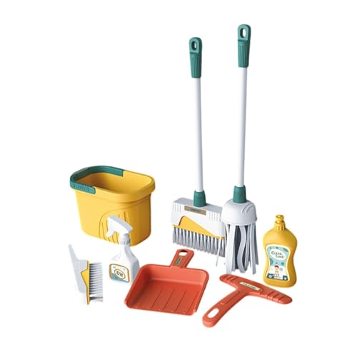JISADER Reinigungsset für Bromkinder Und Reinigungsputzhaus Reinigung für Jungen Mädchen, Gelber Eimer JISADER Reinigungsset für Bromkinder Und Reinigungsputzhaus Reinigung für Jungen Mädchen, Gelber Eimer von JISADER