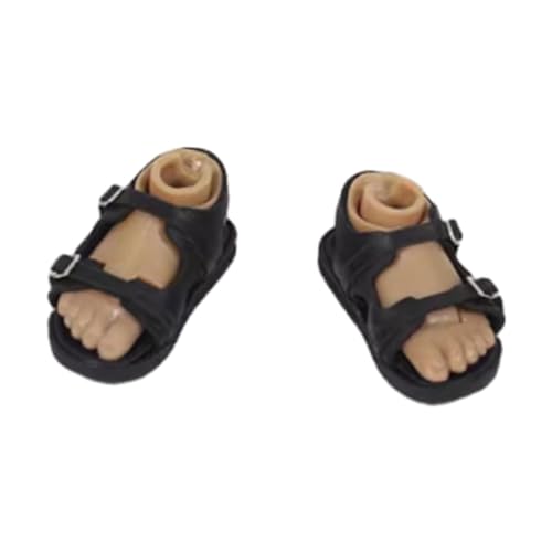 JISADER Sandalen im Maßstab 1:6 mit Füßen, Strandsandalen, Klassische Schuhe für Körperteile von 12-Zoll-Actionfiguren von JISADER