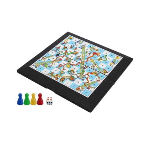 JISADER Schlange Und Leitern, Brettspiel, Reisespiel, Tragbar, für Familien, Erwachsene, Kinder JISADER Schlange Und Leitern, Brettspiel, Reisespiel, Tragbar, für Familien, Erwachsene, Kinder von JISADER