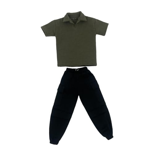 JISADER Set Aus 2 Miniatur T Shirts Und Hosen Zum Anziehen Eines 12 Zoll Puppenmodells, GrÜn JISADER Set Aus 2 Miniatur T Shirts Und Hosen Zum Anziehen Eines 12 Zoll Puppenmodells, GrÜn von JISADER