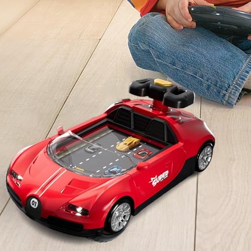 JISADER Simuliertes Rennauto Fahrspiel, Rennauto Spielzeug, Rennabenteuerspiel für Kinder Ab 3 Jahren, Rot JISADER Simuliertes Rennauto Fahrspiel, Rennauto Spielzeug, Rennabenteuerspiel für Kinder Ab 3 Jahren, Rot von JISADER