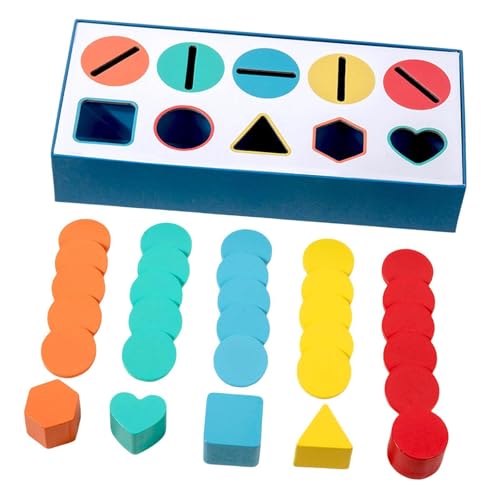 JISADER Spielzeug Zum Sortieren von Farben Und Formen, für Die Klasse, Aktivitäts Matching Spielzeug für Kinder Im Vorschulalter von JISADER