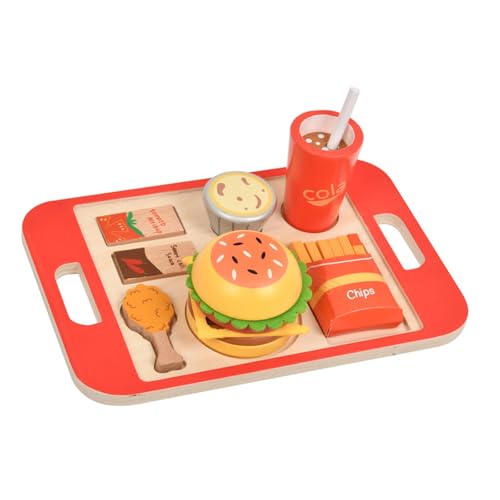 JISADER Stapelbares Burger-Spielzeug aus, Küchenspielzeug-Set, pädagogische Aktivitäten, Spiellebensmittel für 3- bis 5-Jährige JISADER Stapelbares Burger-Spielzeug aus, Küchenspielzeug-Set, pädagogische Aktivitäten, Spiellebensmittel für 3- bis 5-Jährige von JISADER