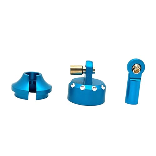 JISADER Stoßdämpfer-Set, Upgrade-Ersatz aus Aluminiumlegierung für 1/7 7303 RC-Auto-LKW, Blau von JISADER