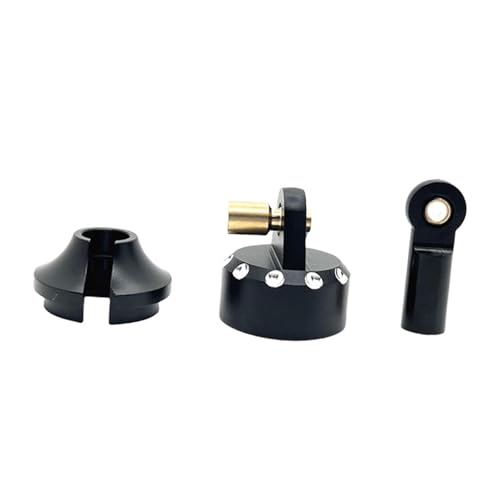 JISADER Stoßdämpfer-Set, Upgrade-Ersatz aus Aluminiumlegierung für 1/7 7303 RC-Auto-LKW, Schwarz von JISADER